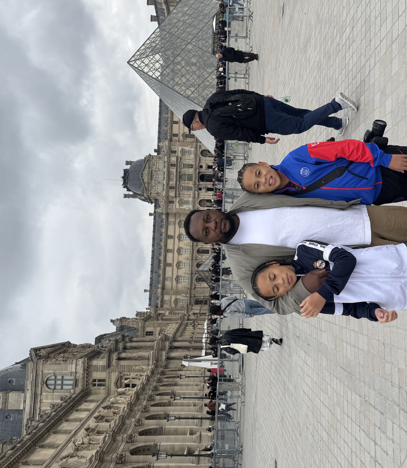TC with his sons Seth and Asher at the Louvre in Paris.